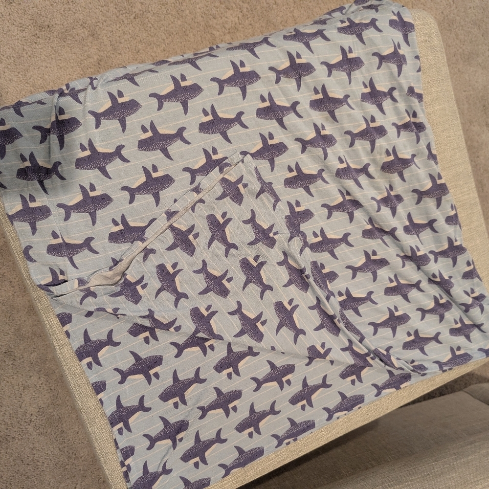 Little Sleepies Lavender Airplane Blanket